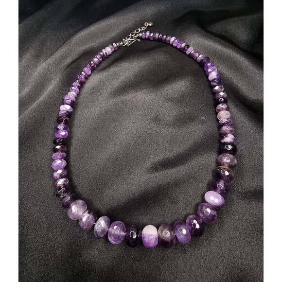 JAY KING 925 Sterling Silver Genuine Amethyst Necklace - Picture 3 of 5